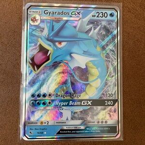 Pokémon Gyrados EX 2019 trading card.